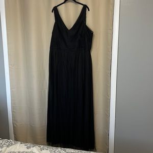 Black Floor Length Ball Gown